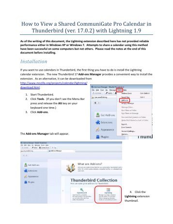 Using and Sharing a CommuniGate Calendar with ... - JAARS