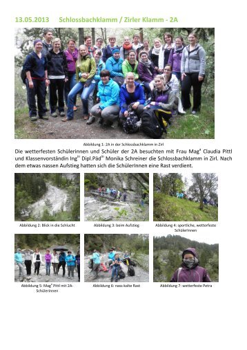 13.05.2013 Schlossbachklamm / Zirler Klamm - 2A