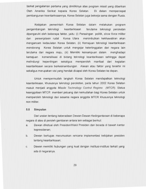 kajian optimalisasi peran depanri dalam pengembangan peroketan ...