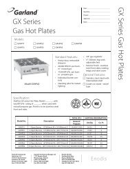 GXHP Hot plate - Garland - Garland Group