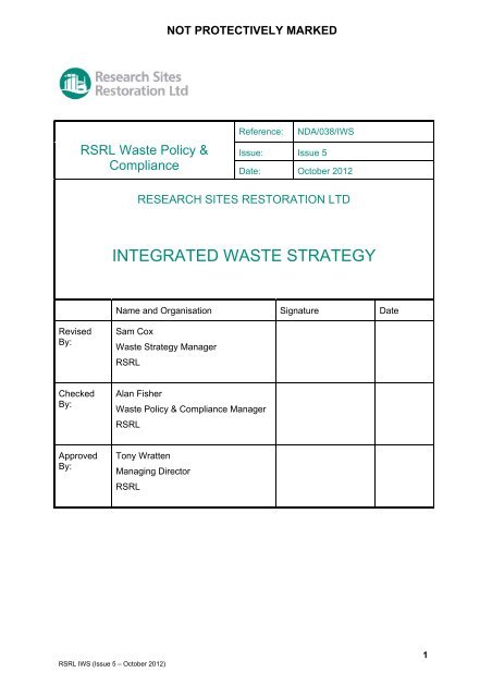 RSRL Integrated Waste Strategy - Issue 5- Oct 2012.pdf