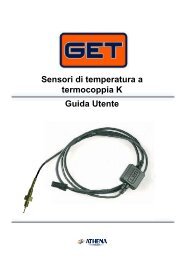 Sensori di temperatura a termocoppia K Guida Utente - GET by Athena