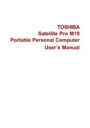 TOSHIBA Satellite Pro M10 Portable Personal ... - Warranty Life