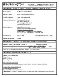 V-81 MSDS - Mannington