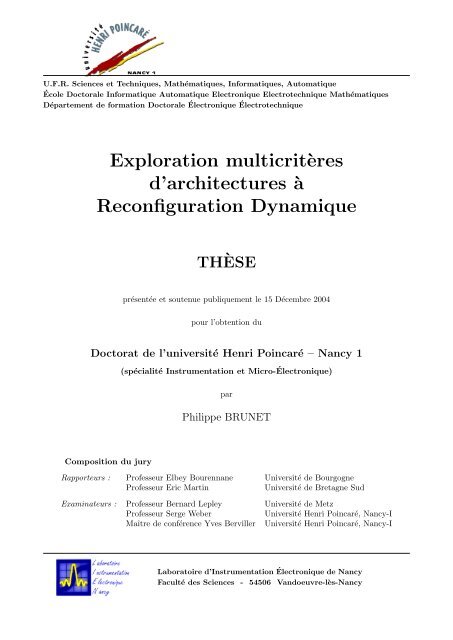 a Reconfiguration Dynamique - Le2i - CNRS