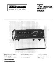 Multimeter PM 2526 - Helmut Singer Elektronik