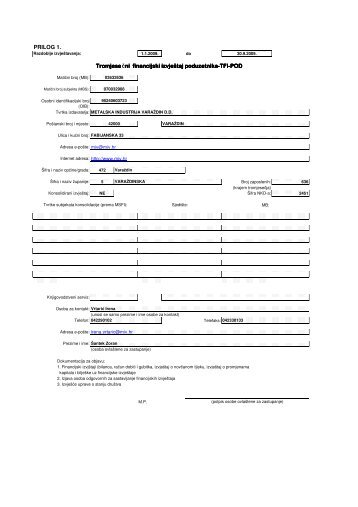 TFI-POD 09-09 -temeljno - MIV