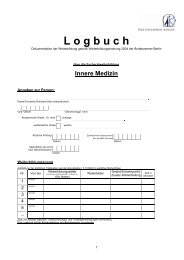 Logbuch FA Innere Medizin [PDF] - Ärztekammer Berlin