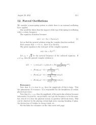 12. Forced Oscillations