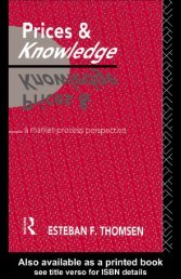 Prices and knowledge: A market-process perspective