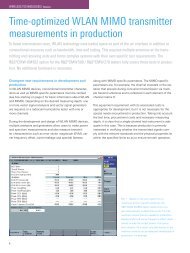 Time-optimized WLAN MIMO transmitter ... - Rohde & Schwarz