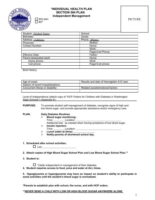 Section 504 Checklist.pdf Section 504 Plan