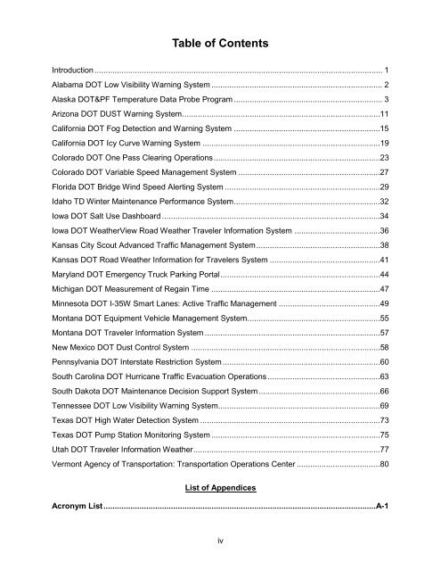 Road Weather Management Program - FHWA Operations - U.S. ...