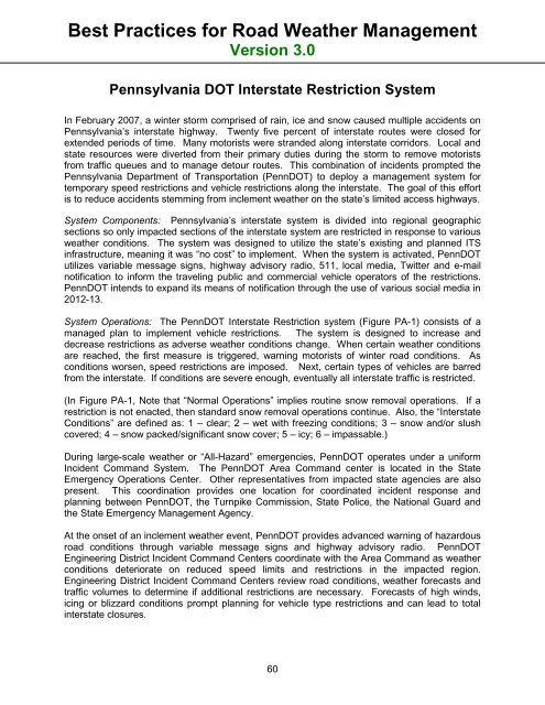 Road Weather Management Program - FHWA Operations - U.S. ...