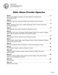 Elder Abuse Provider Agencies - State of Illinois
