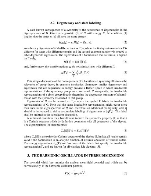 SYMMETRIES IN NUCLEI - Cenbg - IN2P3