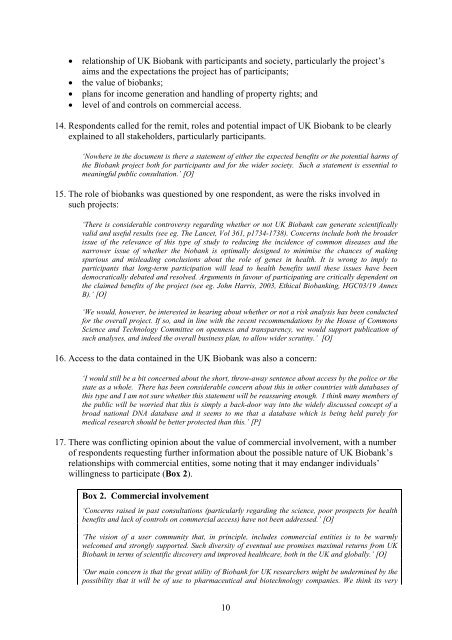 UK BIOBANK Ethics and Governance Framework ... - Wellcome Trust