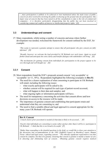 UK BIOBANK Ethics and Governance Framework ... - Wellcome Trust