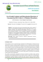 Eco-Friendly Synthesis and Photochemical Reactions of ... - IJGHC