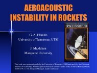 AEROACOUSTIC INSTABILITY IN ROCKETS - UTSI