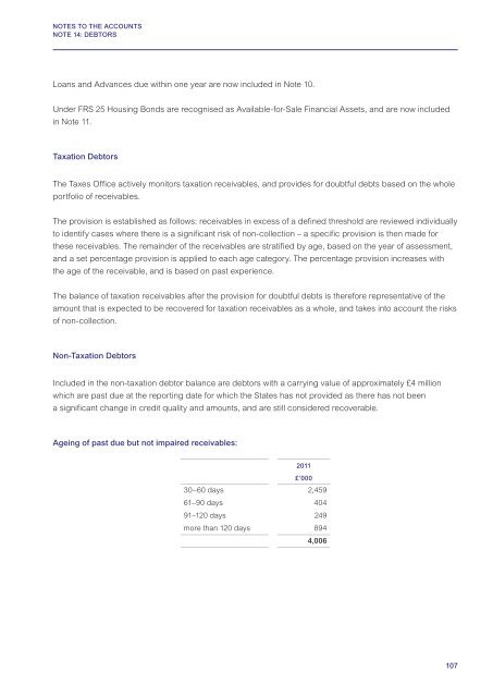 FINANCIAL REPORT AND ACCOUNTS 2011 - States Assembly