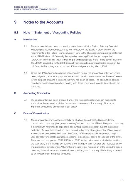 FINANCIAL REPORT AND ACCOUNTS 2011 - States Assembly