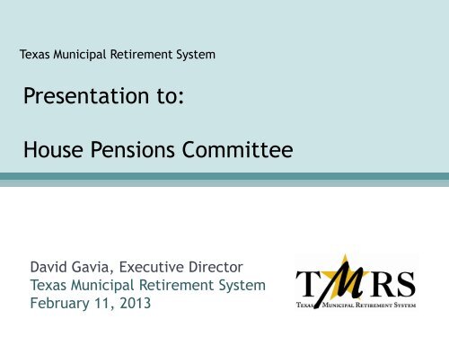 Presentation - Texas Municipal Retirement System
