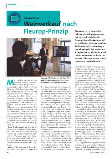 Weinverkauf nach Fleurop-Prinzip - Giveawine