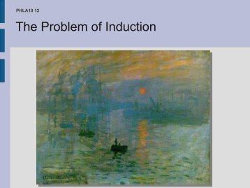 The Problem of Induction