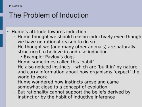 The Problem of Induction