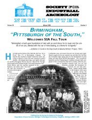 birmingham, “pittsburgh of the south,” - Society for Industrial ...