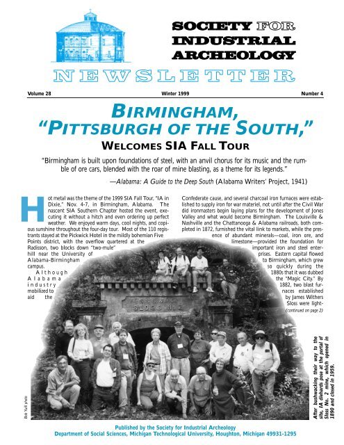 birmingham, “pittsburgh of the south,” - Society for Industrial