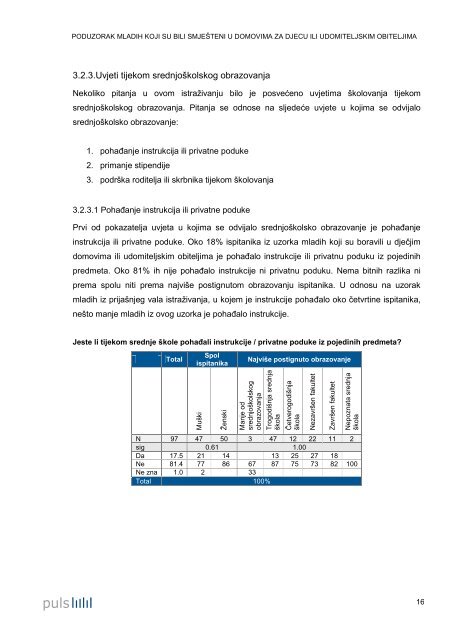 Obrazovne i radne karijere mladih koji su bili ... - UNDP Croatia