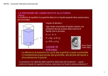LEGGE DI STEVINO - life and fitness