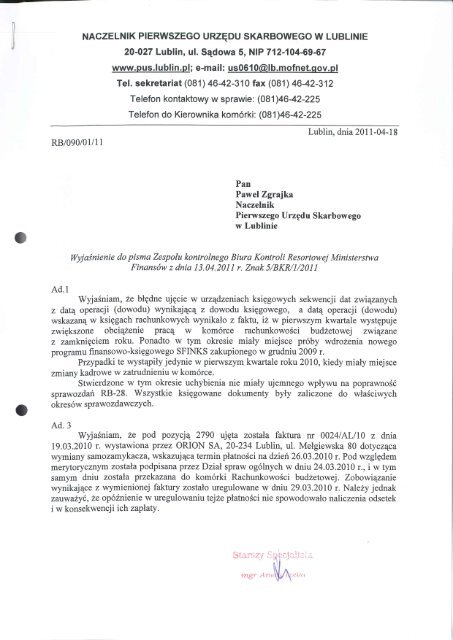 Naczelnik Pierwszego Urzędu Skarbowego W Gdańsku