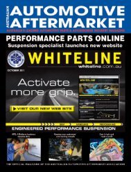 AM MAGAZINE SHELL - Australian Automotive Aftermarket Magazine