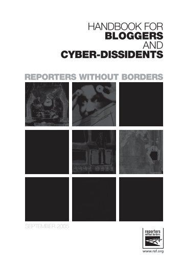 handbook for bloggers and cyber-dissidents - Reporters Without ...