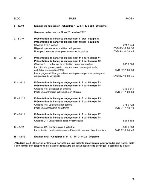 Collège de – Modèle pour le niveau collégial Département des ...