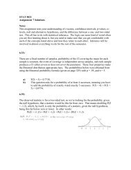 STAT 5021 Assignment 7 Solutions Note) This assignment tests ...