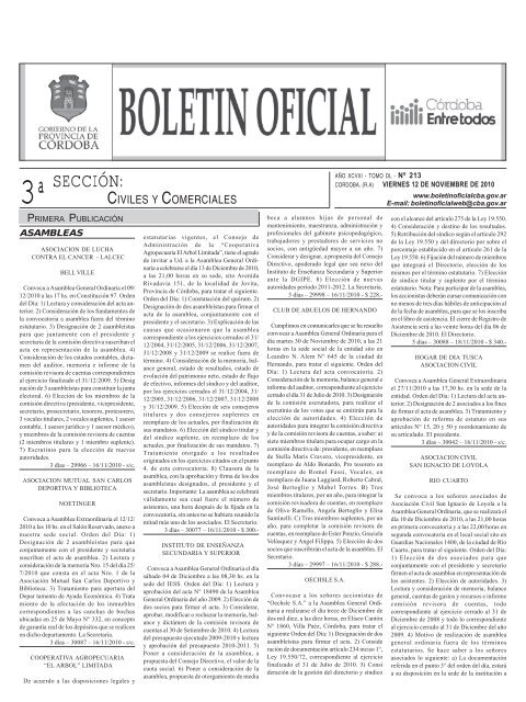 seccion3 modelo - BoletÃ­n Oficial de la Provincia de CÃ³rdoba