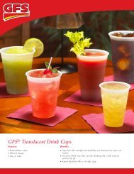 GFSÂ® Translucent Drink Cups - Perkins
