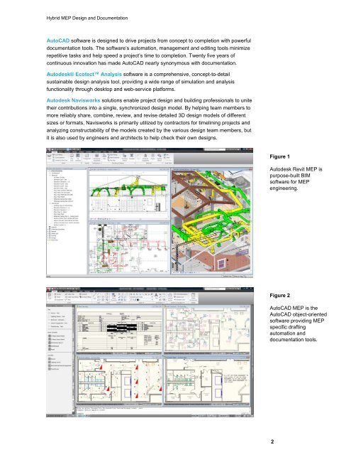 Hybrid MEP Design and Documentation F - Autodesk