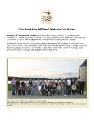 5 Star Lough Erne Golf Resort Celebrates First Birthday