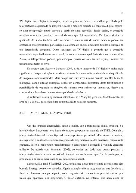 aplicativo para tv digital interativa de acesso ao twitter