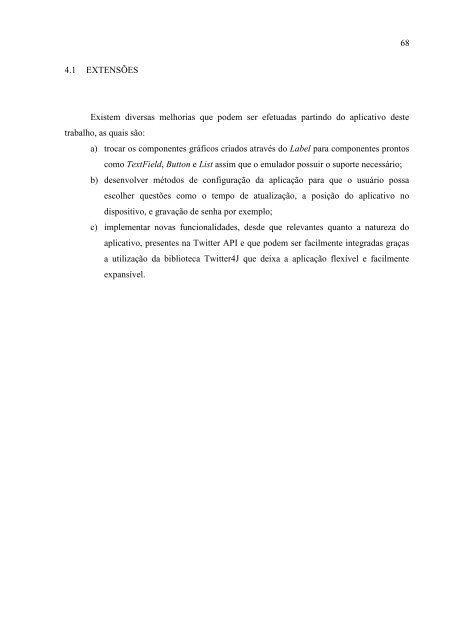 aplicativo para tv digital interativa de acesso ao twitter