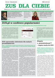 ZUS dla Ciebie nr 4/2010 [PDF 133KB] - Główna Strona ZUS