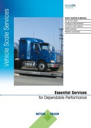 Vehicle Scale Services - METTLER TOLEDO