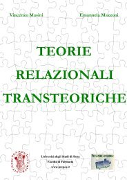 TEORIE RELAZIONALI TRANSTEORICHE - Prepos