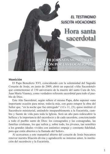 Hora Santa Sacerdotal - Conferencia Episcopal Española