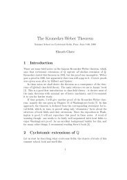 The Kronecker-Weber Theorem